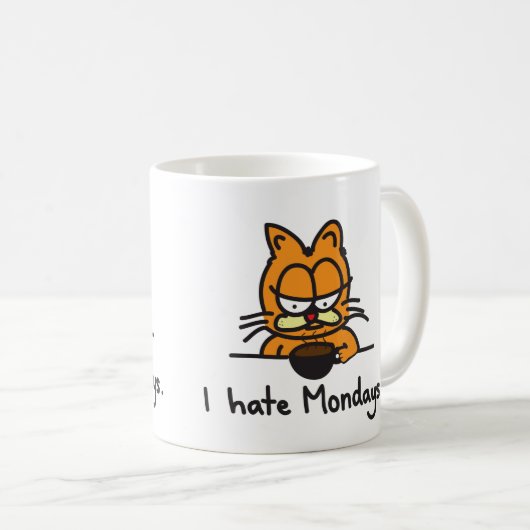 Mürrische Katzen-Kaffeetasse Kaffeetasse (VorderseiteRechts)