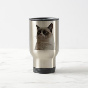 Mürrische Katzen-Reise-Tasse Reisebecher