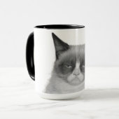 Mürrische Katzen-Tasse (kein Text) Tasse (Vorderseite Links)
