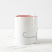 Mürrische Kitty-Tasse Zweifarbige Tasse (Mittel)