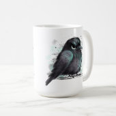 Mürrische Krähe Kaffeetasse (VorderseiteRechts)