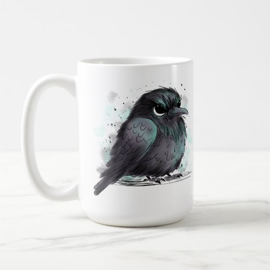 Mürrische Krähe Kaffeetasse (Links)