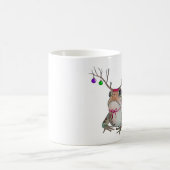 Mürrische Kröte, welche die Feiertage genießt Kaffeetasse (Mittel)