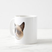 Mürrische lustige Katzen-Tasse Kaffeetasse (Vorderseite Links)