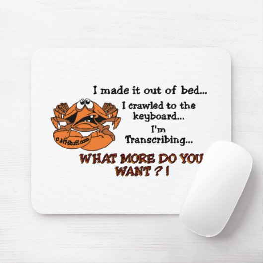 Mürrische M.Ü. Mousepad (Mit Mouse)