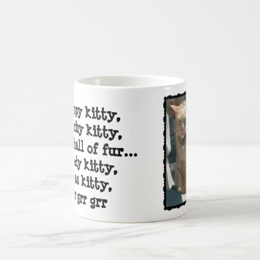 mürrische Miezekatze, mürrische Miezekatze, grr Kaffeetasse (Mittel)