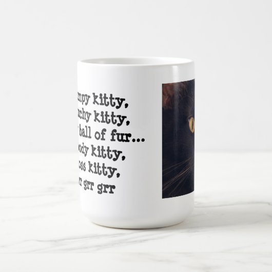 mürrische Miezekatze, mürrische Miezekatze, grr Kaffeetasse (Mittel)
