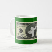 Mürrische Moosie $100 Rechnung Tasse (Vorderseite Links)