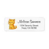 Mürrische orange getigerte Katze (Vorne)