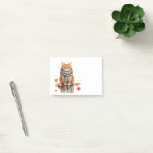 Mürrische orange Katze im Regen Post-it Klebezettel (Büro)