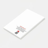 Mürrische Post-it Klebezettel (angewinkelt)