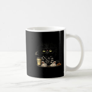 Mürrische schwarze Katzen Kaffee Liebhaber süßer M Kaffeetasse