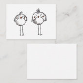 Mürrische Vögel Mitteilungskarte (Vorne/Hinten)