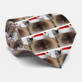 Mürrische Weihnachtskatze Krawatte (Gerollt)