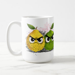 Mürrische Zitrone Mürrische Limette Kaffeetasse