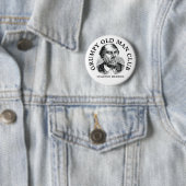 Mürrischer alter Mann Vintage-Button Button (Beispiel)