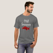 Mürrischer alter rote Snapper-Fisch-T - Shirt (Vorne ganz)
