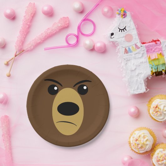 Mürrischer Bär Pappteller (Party)