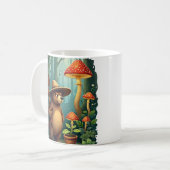 Mürrischer Bär Pilzsammlung Pflanzeneltern Wald Kaffeetasse (Vorderseite Links)