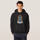 Mürrischer Bärenregenbogen Hoodie (Vorne ganz)
