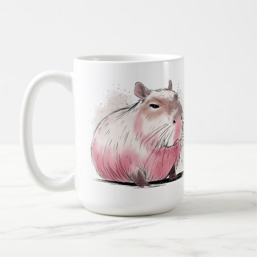 Mürrischer Capybara Kaffeetasse (Links)