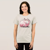 Mürrischer Capybara Tri-Blend Shirt (Vorderseite voll)
