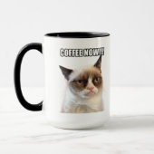 Mürrischer Cat™ KAFFEE JETZT!!! Tasse (Links)