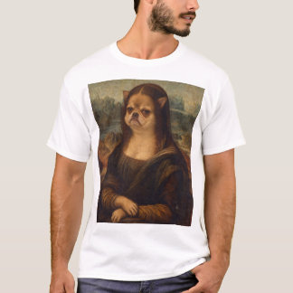 Mürrischer Chihuahua Mona Lisa Renaissance-Porträt T-Shirt