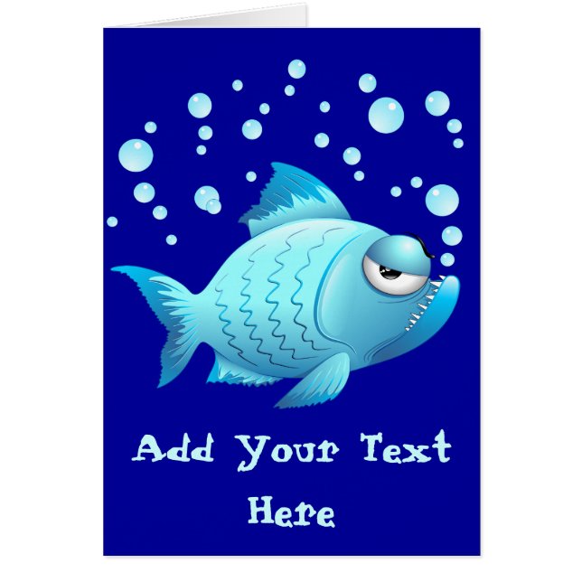 Mürrischer Fisch-Cartoon (Vorne)