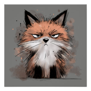 Mürrischer Fuchs Poster