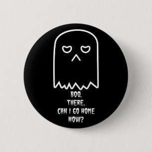 Mürrischer Geist-Halloween-Knopf Button