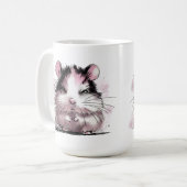Mürrischer Hamster Kaffeetasse (Vorderseite Links)
