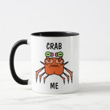 Mürrischer Humor-Tasse mit Krebs