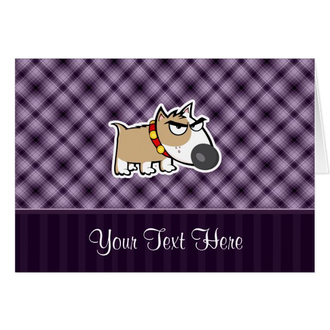 Mürrischer Hund; Lila (Vorderseite (Horizontal))