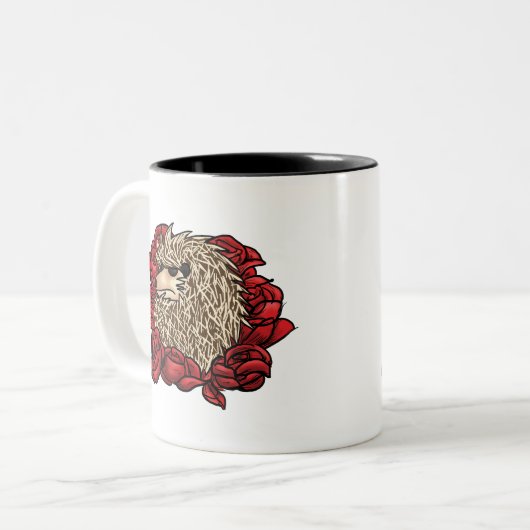 Mürrischer Igel Zwei-Tonte Tasse (Vorderseite Links)