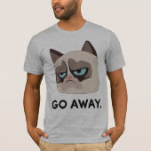 Mürrischer Katze Grumpmoji T - Shirt - gehen Sie (Vorderseite)