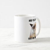Mürrischer Katzen-greller Glanz - addieren Sie Kaffeetasse (VorderseiteRechts)