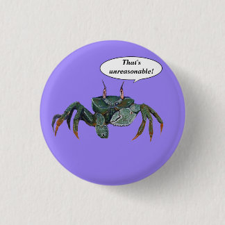 Mürrischer Krabbenknopf Button