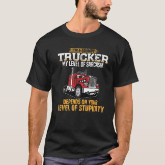 Mürrischer LKW-Fahrer Lustiger LKW-Fahrer LKW-papa T-Shirt