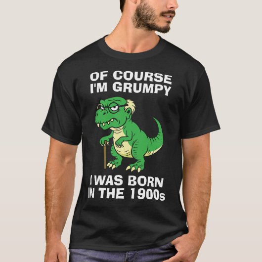 Mürrischer Millennial oder Boomer T-Rex T-Shirt (Vorderseite)