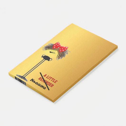 Mürrischer Nag Post-it Klebezettel (angewinkelt)