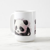 Mürrischer Panda Kaffeetasse (Vorderseite Links)