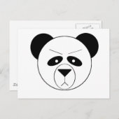Mürrischer Panda Postkarte (Vorne/Hinten)