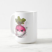 Mürrischer Rettich Kaffeetasse (Vorderseite Links)