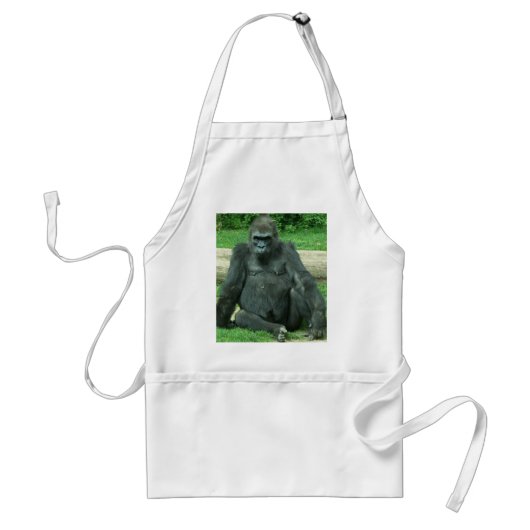 Mürrischer Tiefland-Gorilla Schürze (Vorne)