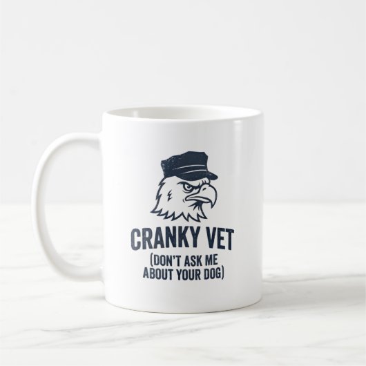 Mürrischer Veteranen-Becher Kaffeetasse (Links)