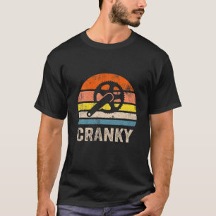 Mürrischer Vintage-Sonne Lustiger Fahrradliebhaber T-Shirt