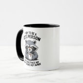 Mürrischer Waschbär-Kaffeebecher Tasse (Vorderseite Links)