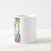 Mürrischer Y2K-Frosch Retro Vaporwave Tropischer F Kaffeetasse (Mittel)