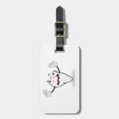 Mürrischer Zahn Gepäckanhänger (Vorderseite vertikal)